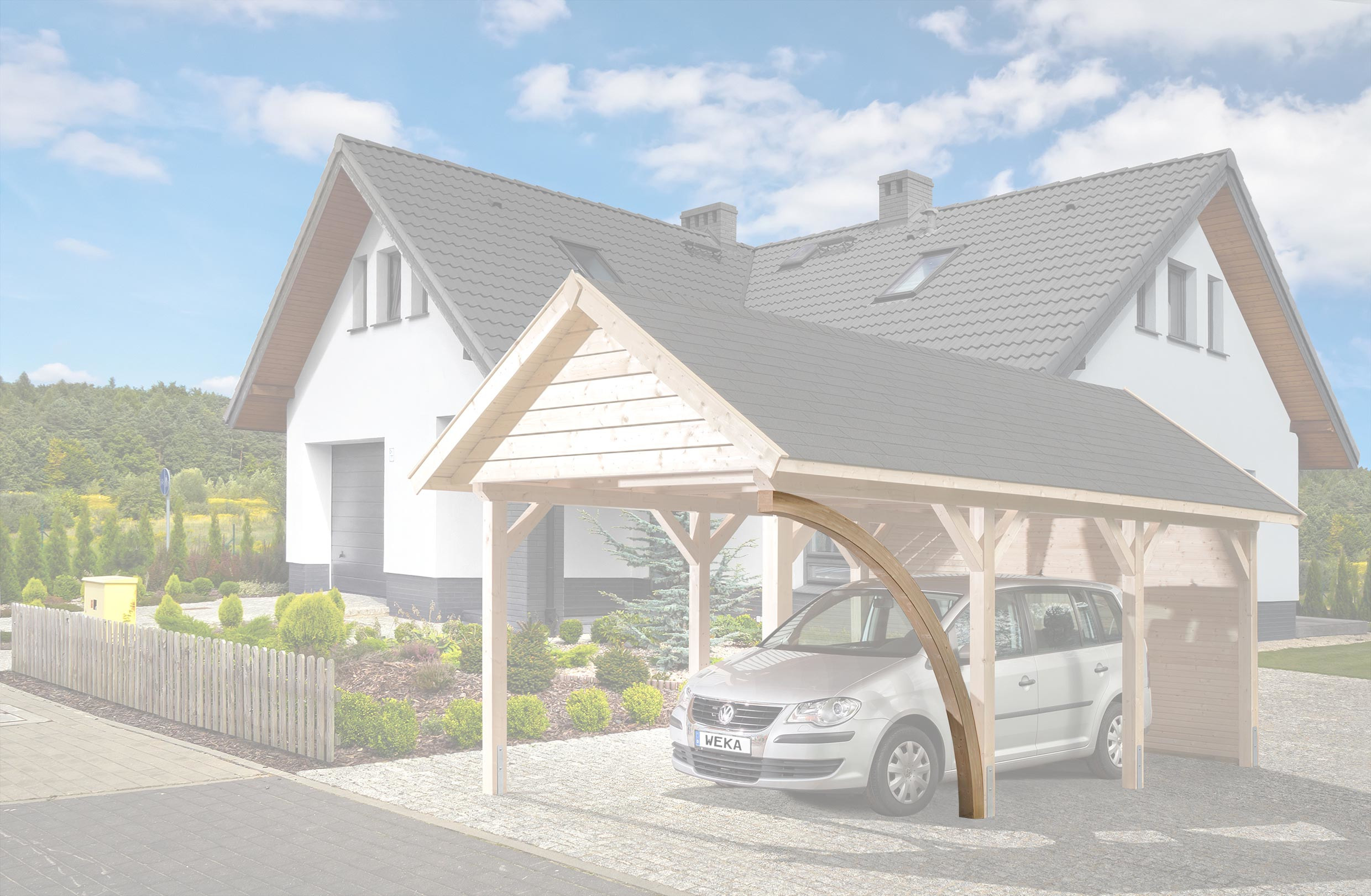 Leimholzrundbogen für Carports 615