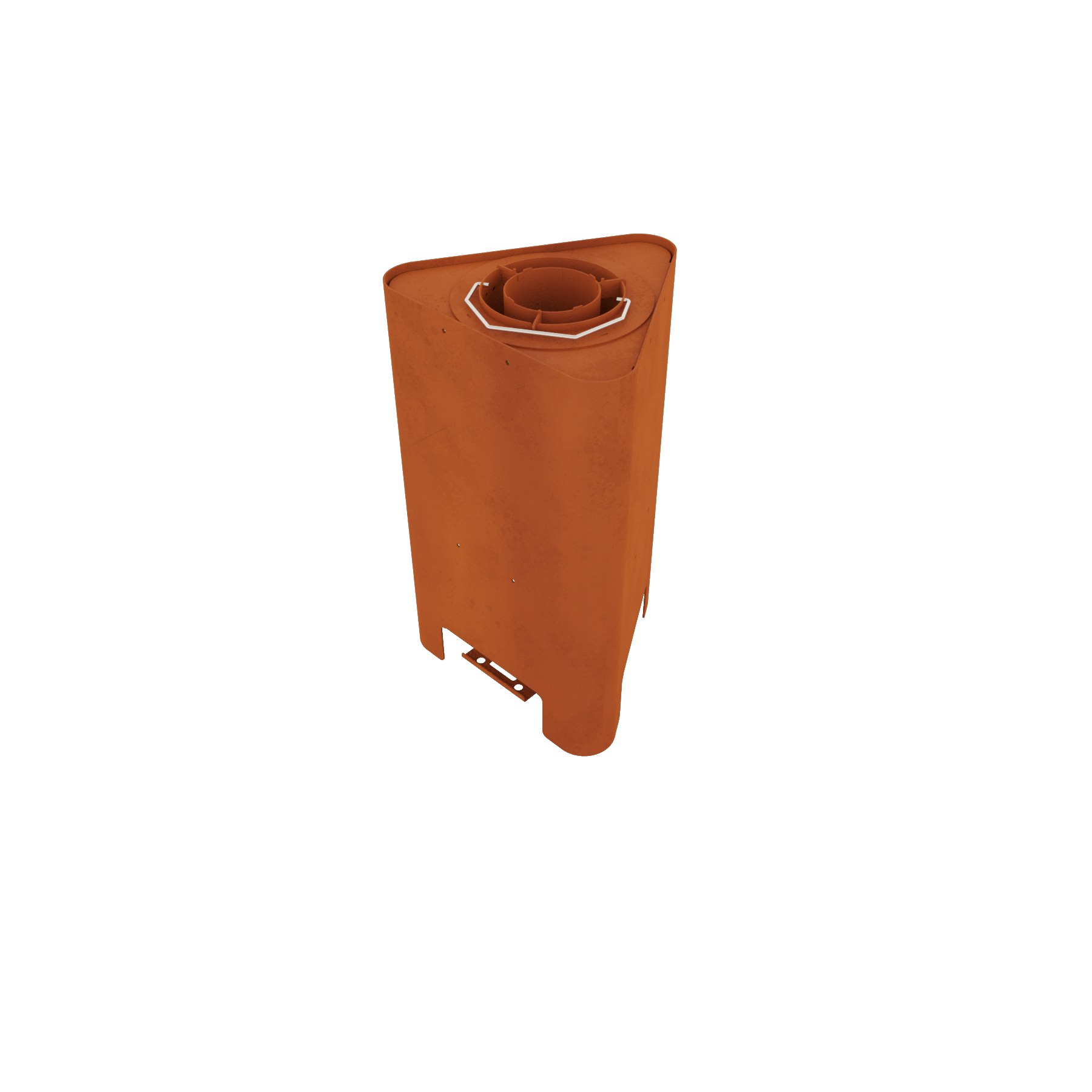 Globe Fire Santorini Outdoor-Pelletfeuer aus Cortenstahl