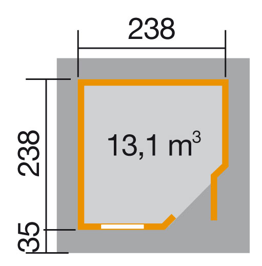 weka Komfort Designhaus 213 Plus Gr.1 grau