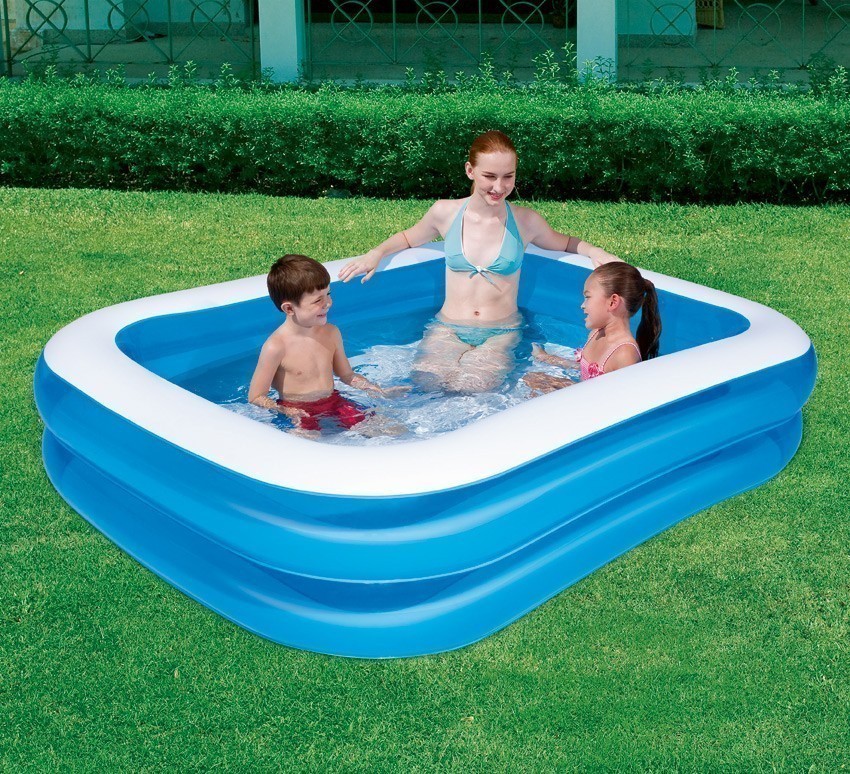 Schwimmbecken Bestway Family Pool Rectangular 201x150x51cm