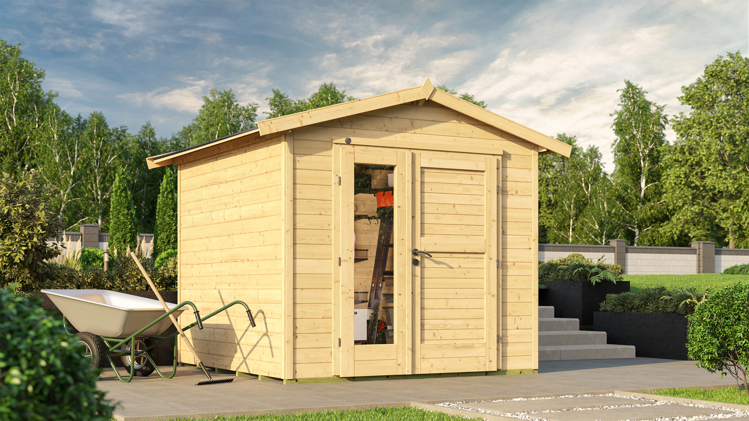 weka Gartenhaus 224 A Gr. 2 natur, 21 mm