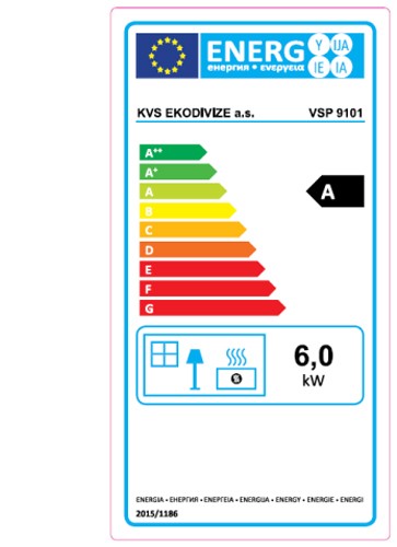 Energielabel Küchenherd / Kohleherd Bartz HKK 32/60 Stahlkochfeld weiß