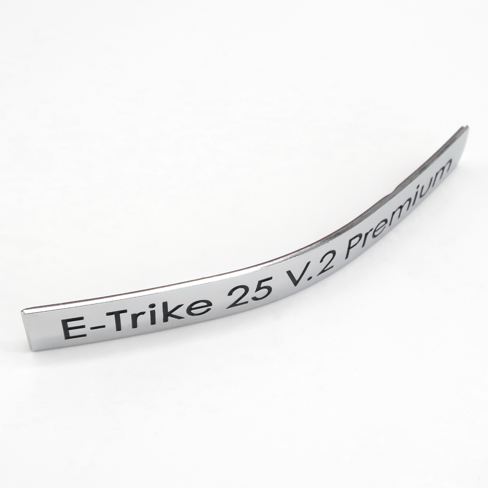 Rolektro Aufkleber, E-Trike 25 V.2 Premium, Metalloptik, vorne