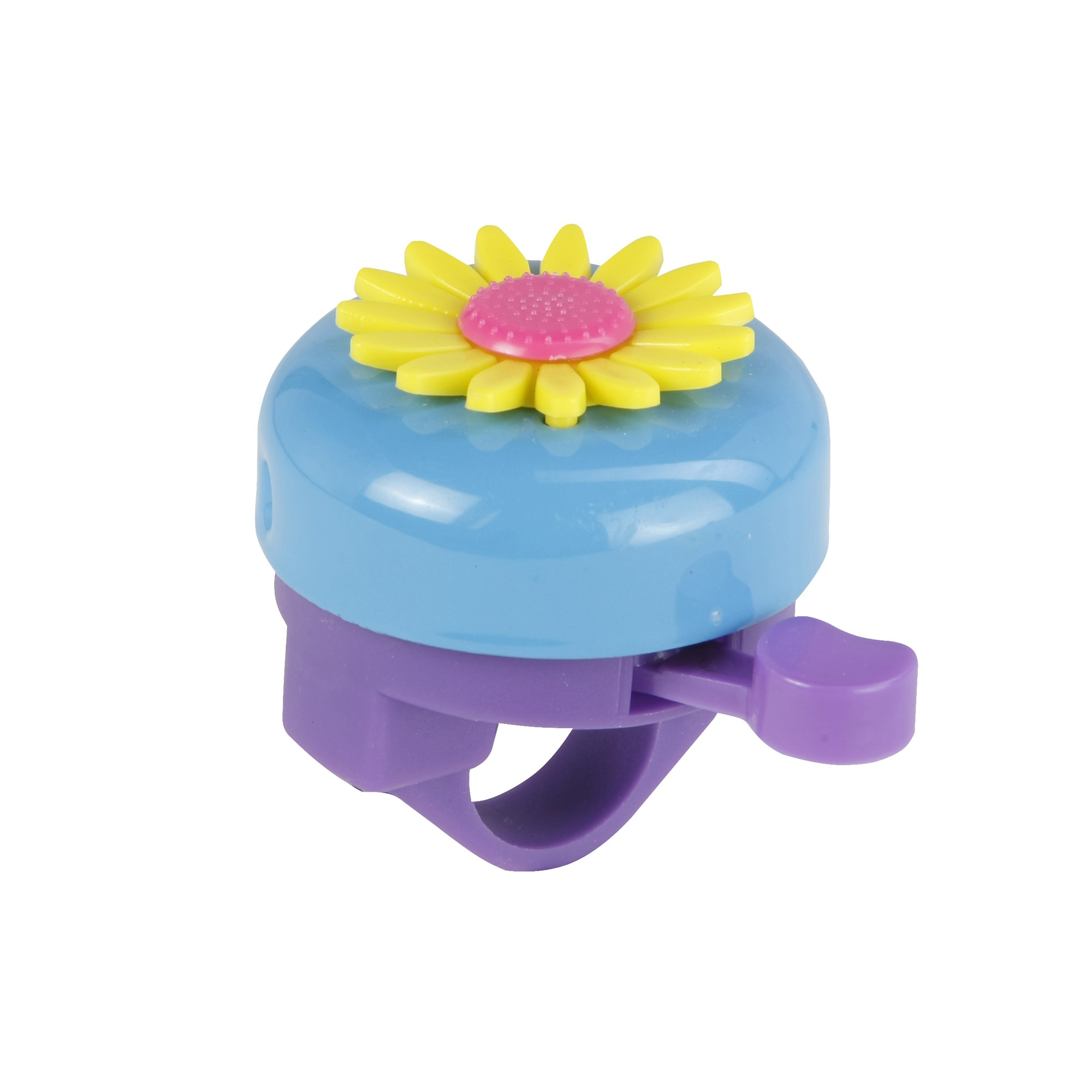 Fischer Fahrradklingel Glocke mit Kunststoffblume
