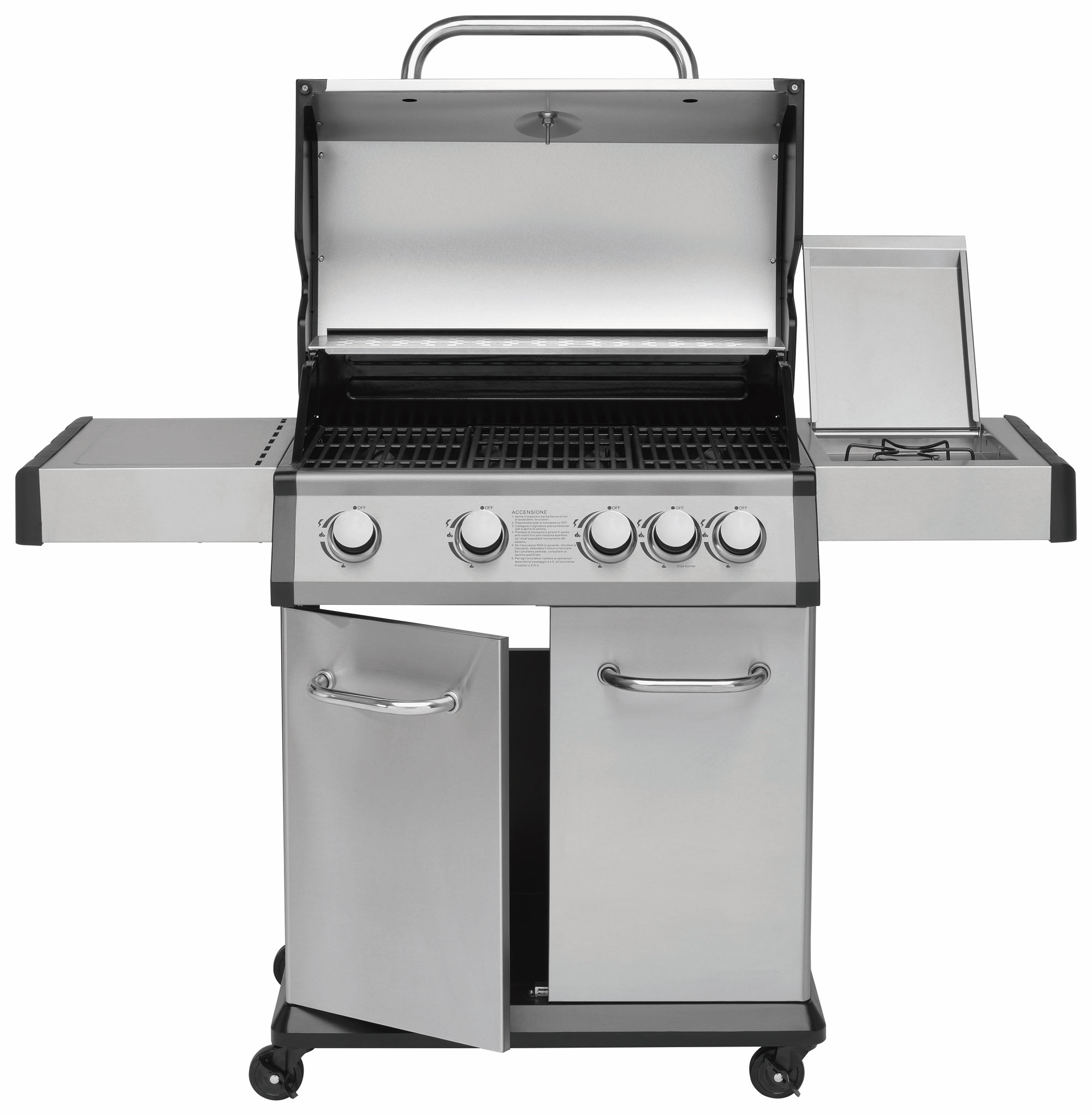 Gasgrill / Grillwagen Justus Geras Grillfläche 70 x 42 cm