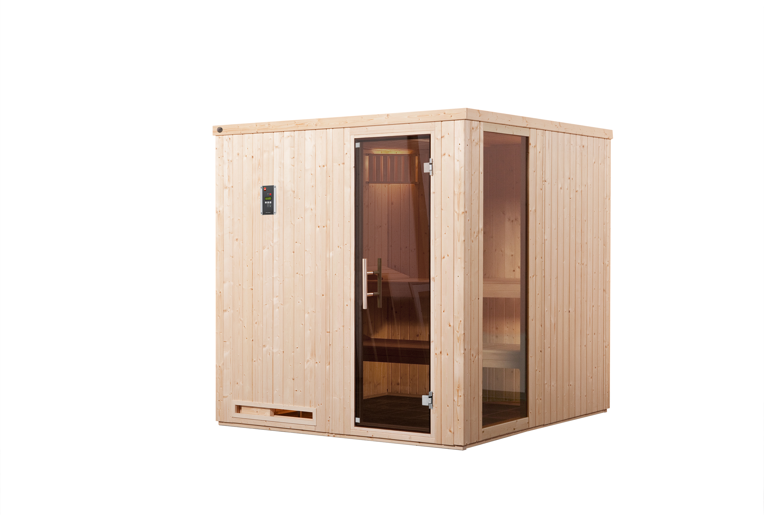 Weka Sauna Halmstad 2 68mm Glastür/Fenster+ Sparset Ofen Kompakt 5,4kW Weka Sauna Halmstad 2 68mm Glastür/Fenster+ Sparset Ofen Kompakt 5,4kW