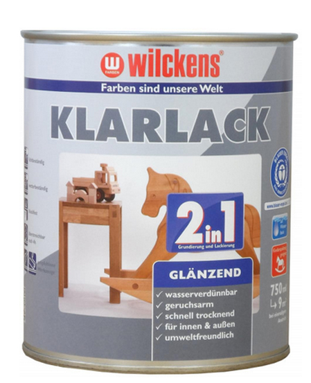 Wilckens® Klarlack 2in1 glänzend 750ml