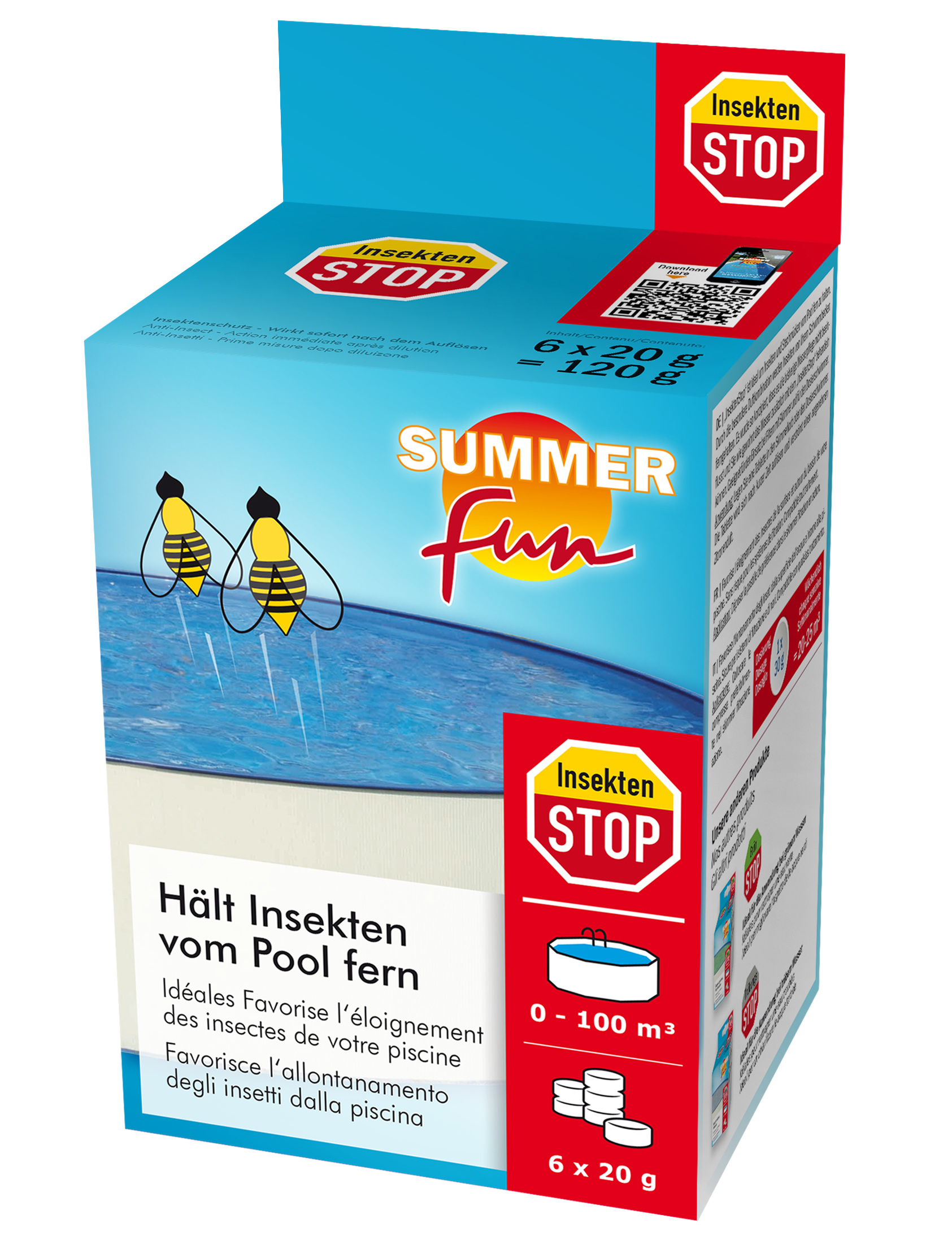 SUMMER fun Insekten Stop Hält Insekten vom Pool fern