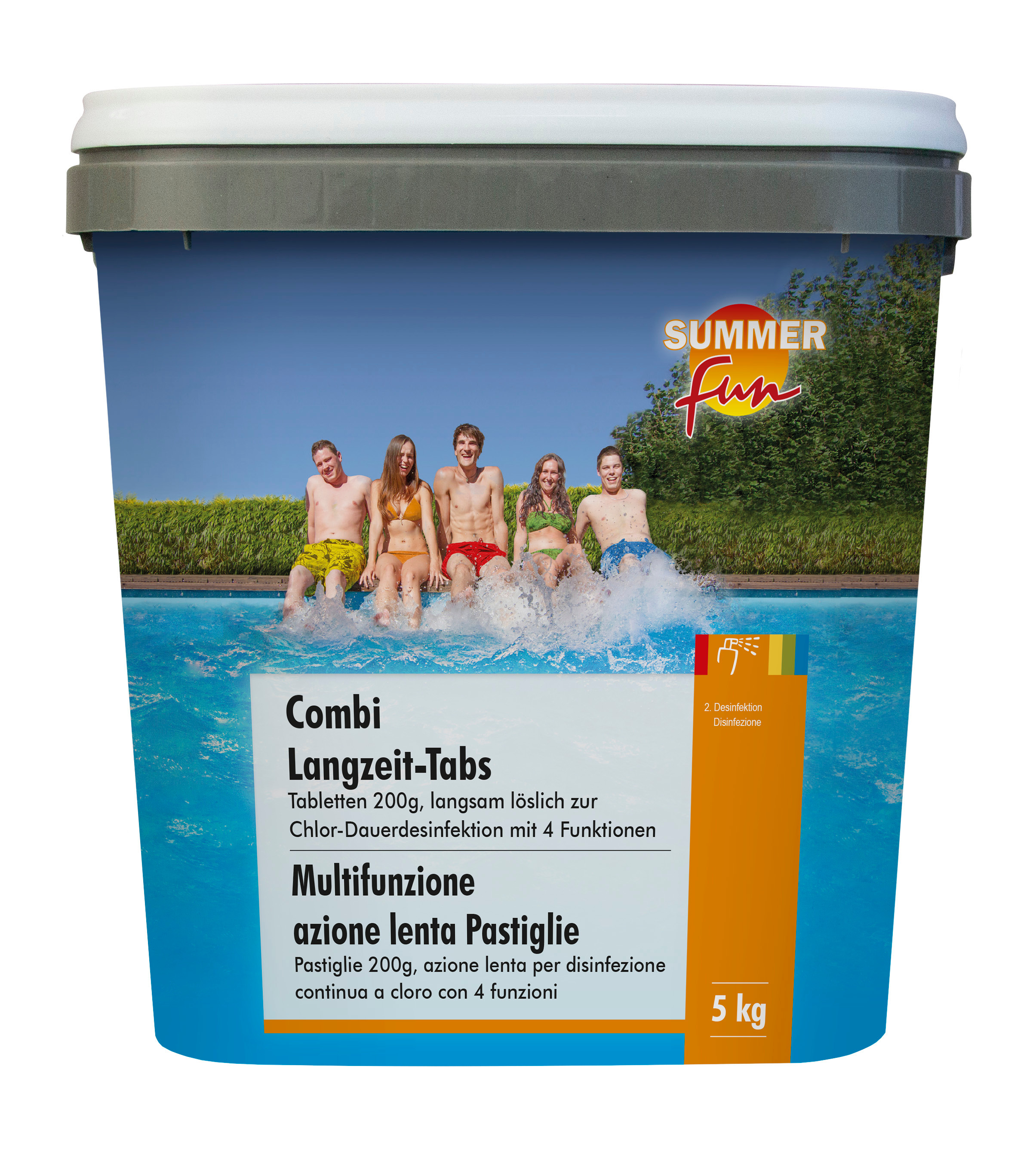 SUMMER fun Combi Tabletten Desinfektion Algenschutz Flockung 5kg