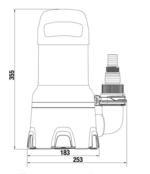 GARDENA Schmutzwasser Tauchpumpe 16000 09042-61