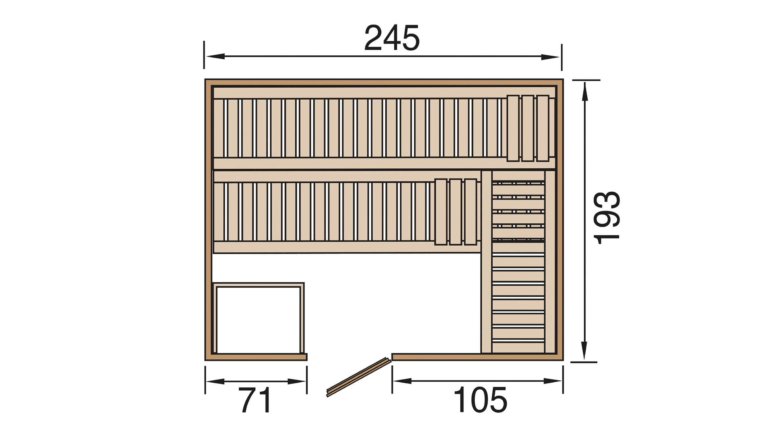 Weka Design Sauna KEMI 5 GT