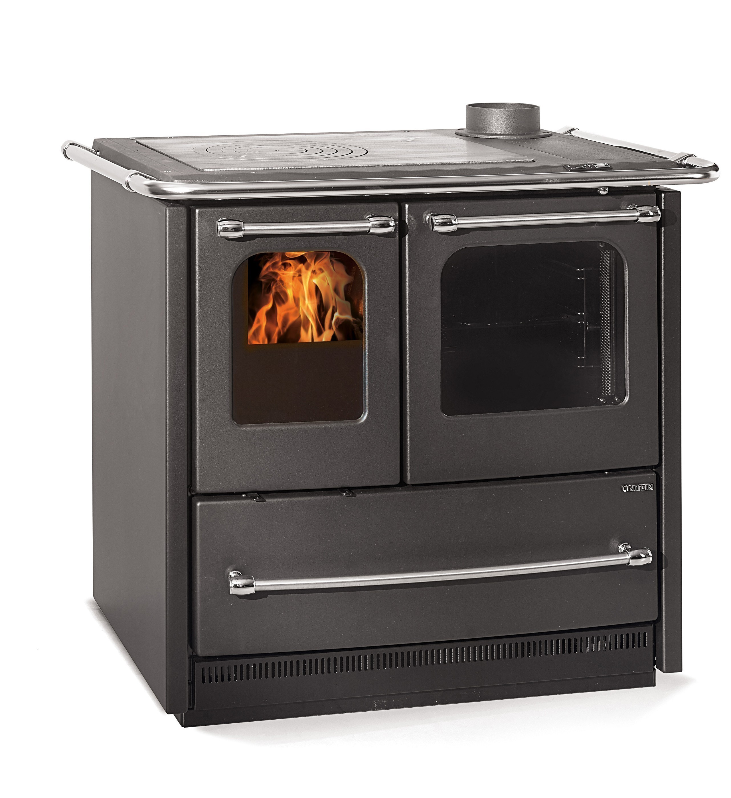 Küchenherd / Holzherd La Nordica Sovrana Easy schwarz  Ans. re. 6,5kW
