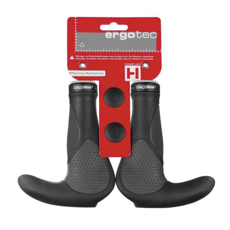 Fahrradgriffe / Griffe Ergotec mit Bar End Oslo schwarz-grau