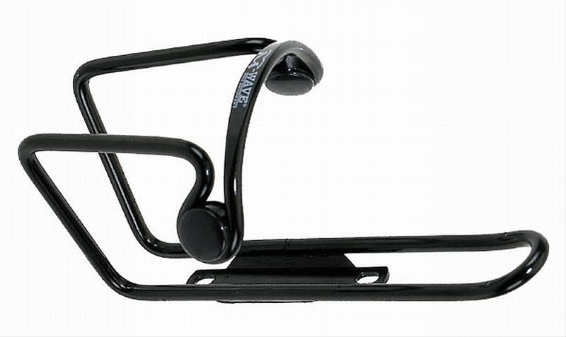 Flaschenhalter Point Alu mit Knopf schwarz