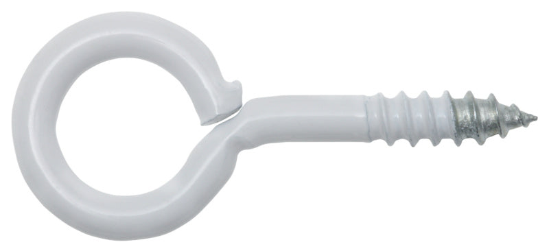 Ringschrauben 10 × 20 mm, Stahl weiß beschichtet, 4 Stück