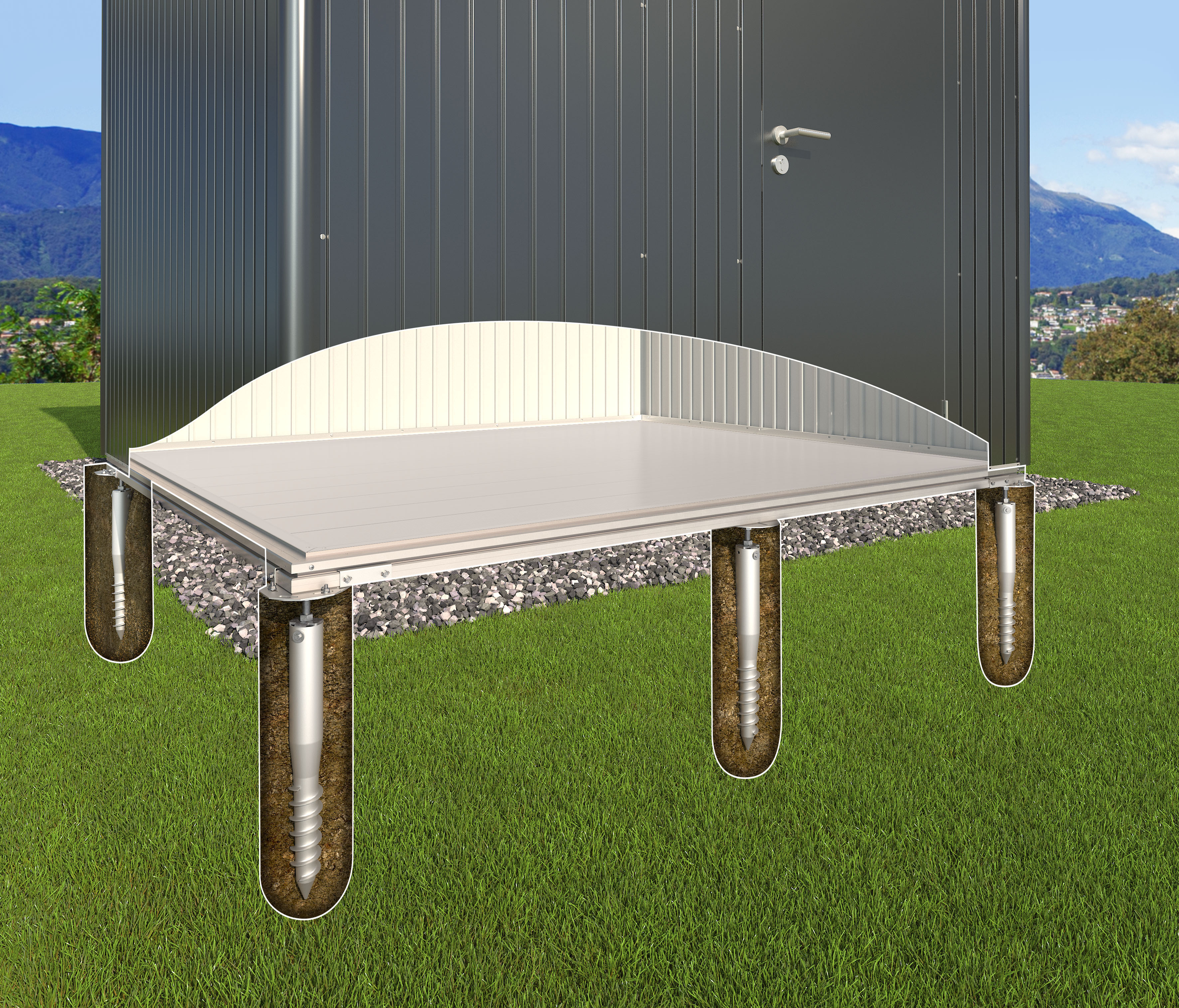 Biohort SmartBase Plus für Gerätehaus Neo 2C 3B