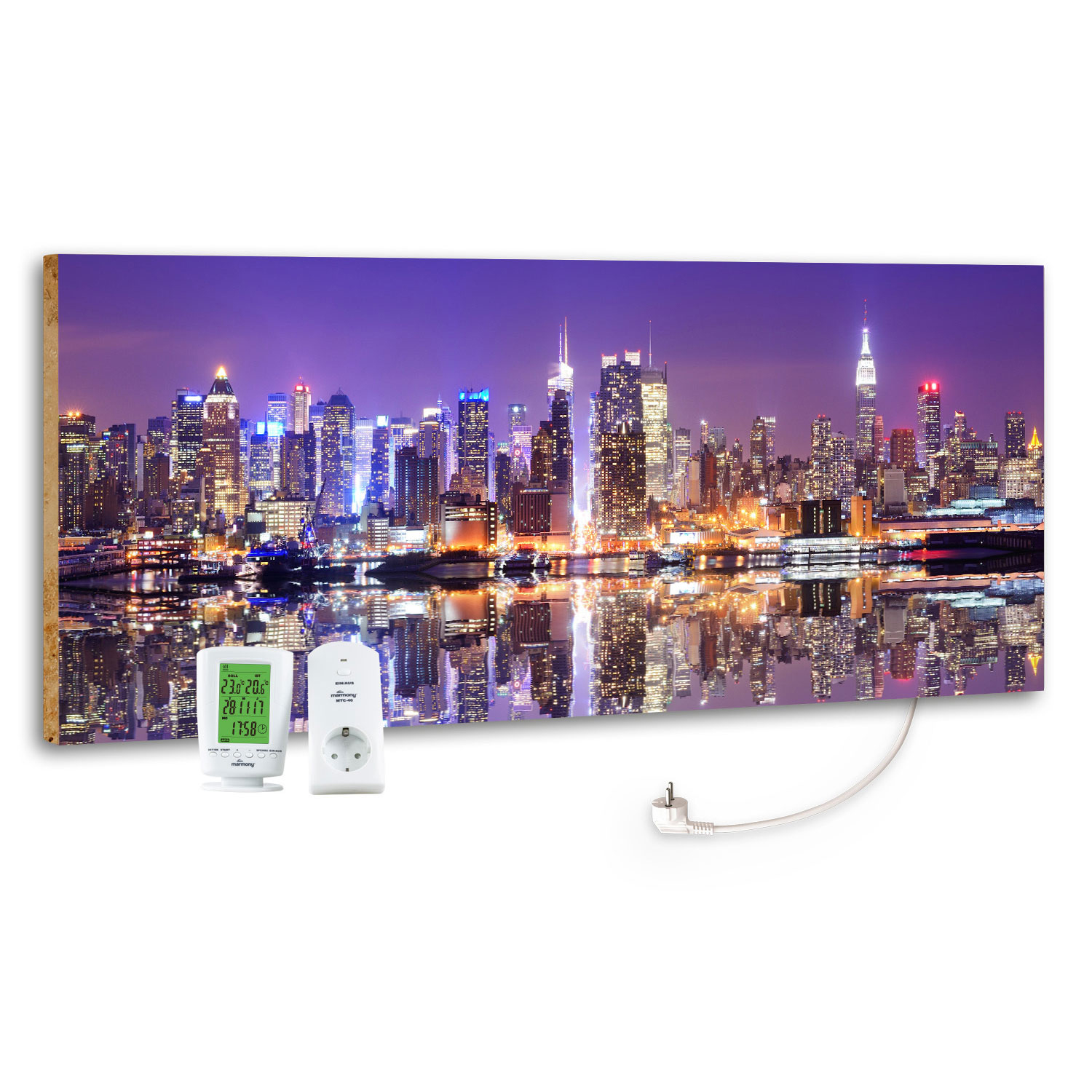 Marmony Infrarotheizung M800 PLUS Metropole + Thermostat 800W