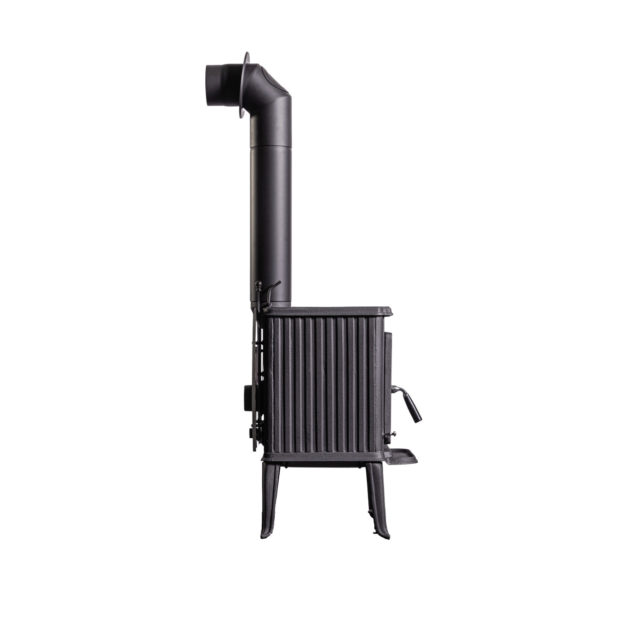 Globe Fire Saturn Kaminofen Gusseisen schwarz 6,3 kW
