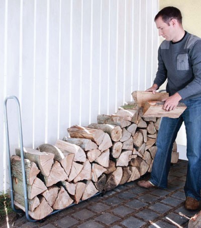 Wolfcraft Holzstapelhilfe verstellbar 234x31x104,5cm