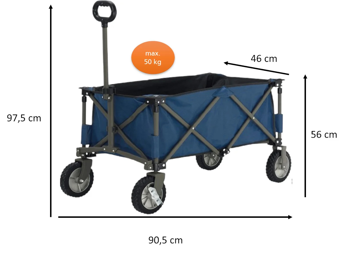 Bollerwagen faltbar 50kg Traglast