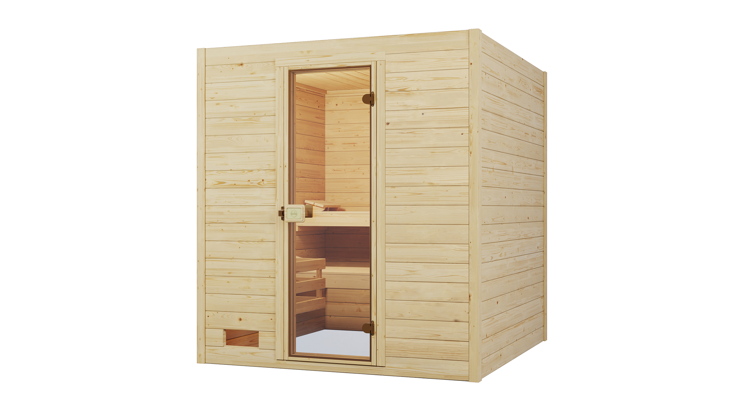 Weka Massivholzsauna VALIDA 3 Glastür