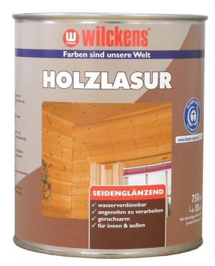 Wilckens® Holzlasur LF Teak seidenglänzend 750ml