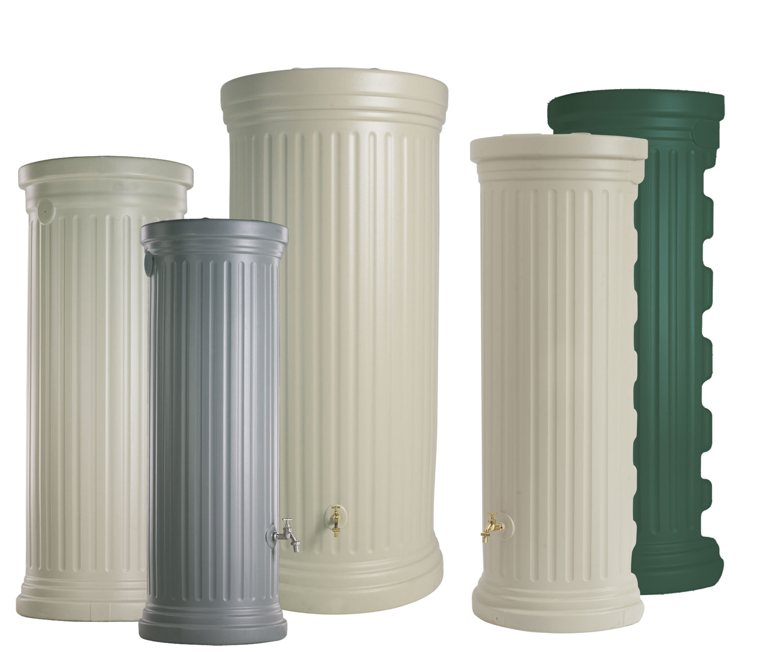 GRAF Säulentank Regentonne 500 Liter sandbeige