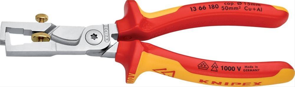 Abisolier-/Kabelschere 180mm VDE m.M.K.Gr.Knipex