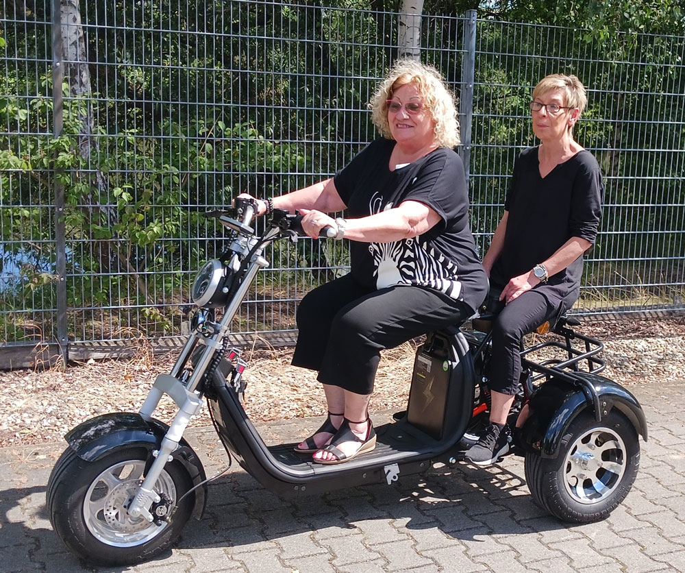 Elektroroller Dreirad Trike CP3 45Km h oder 25Km h