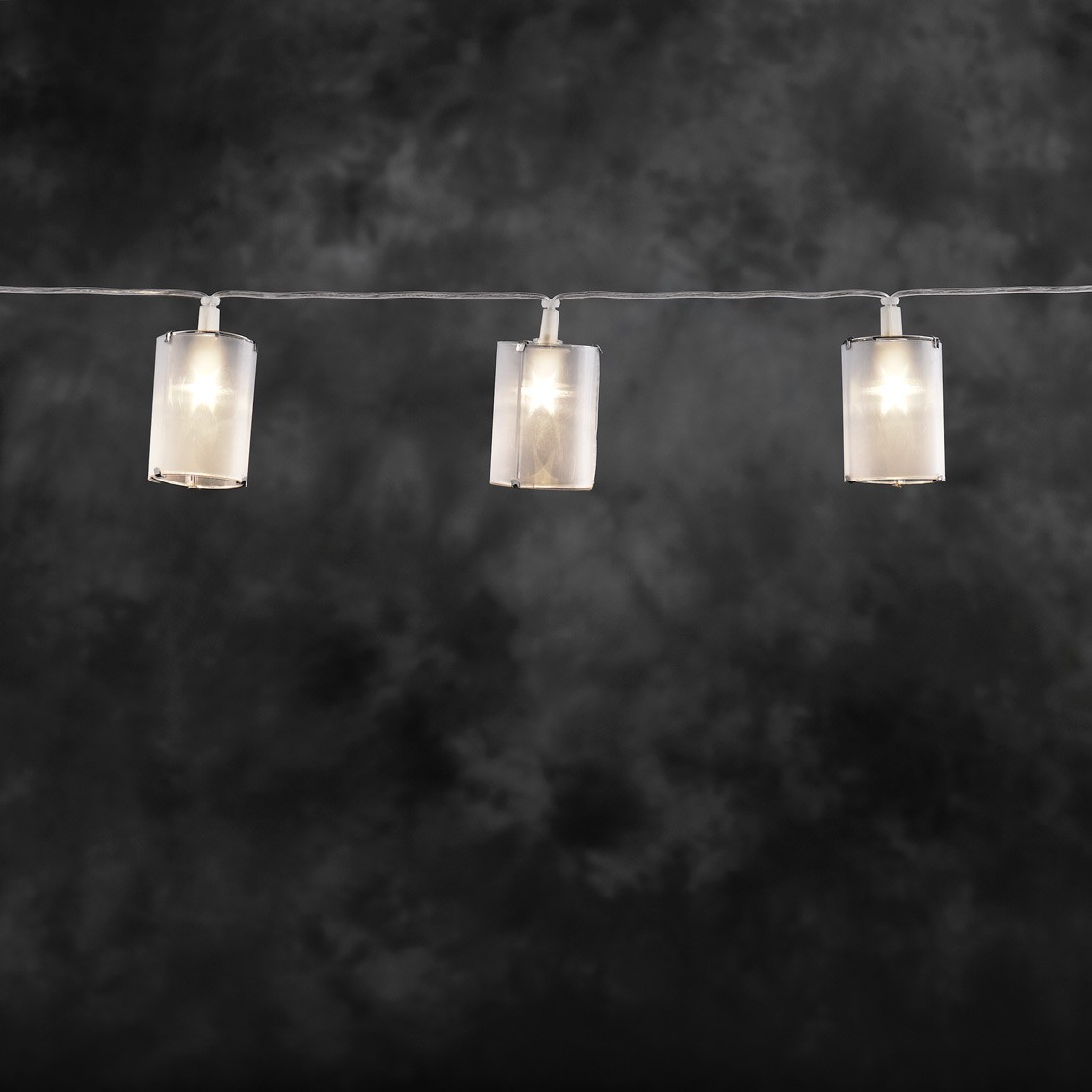 Lichterkette Zylinder Konstsmide 10LED mit Sternen Effekt