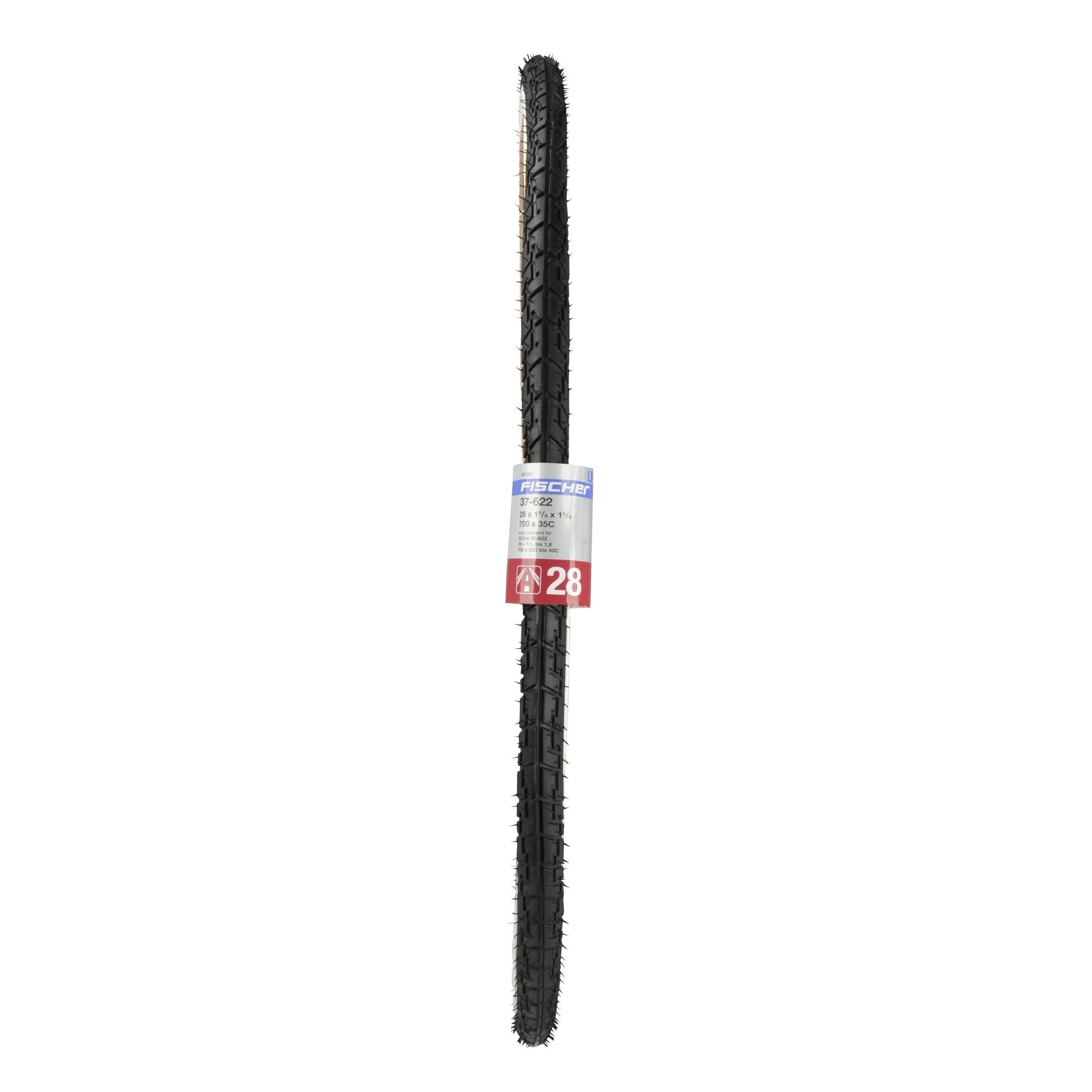Fischer Fahrradreifen 28x1 1/4-1,6" Straße schwarz/weiß