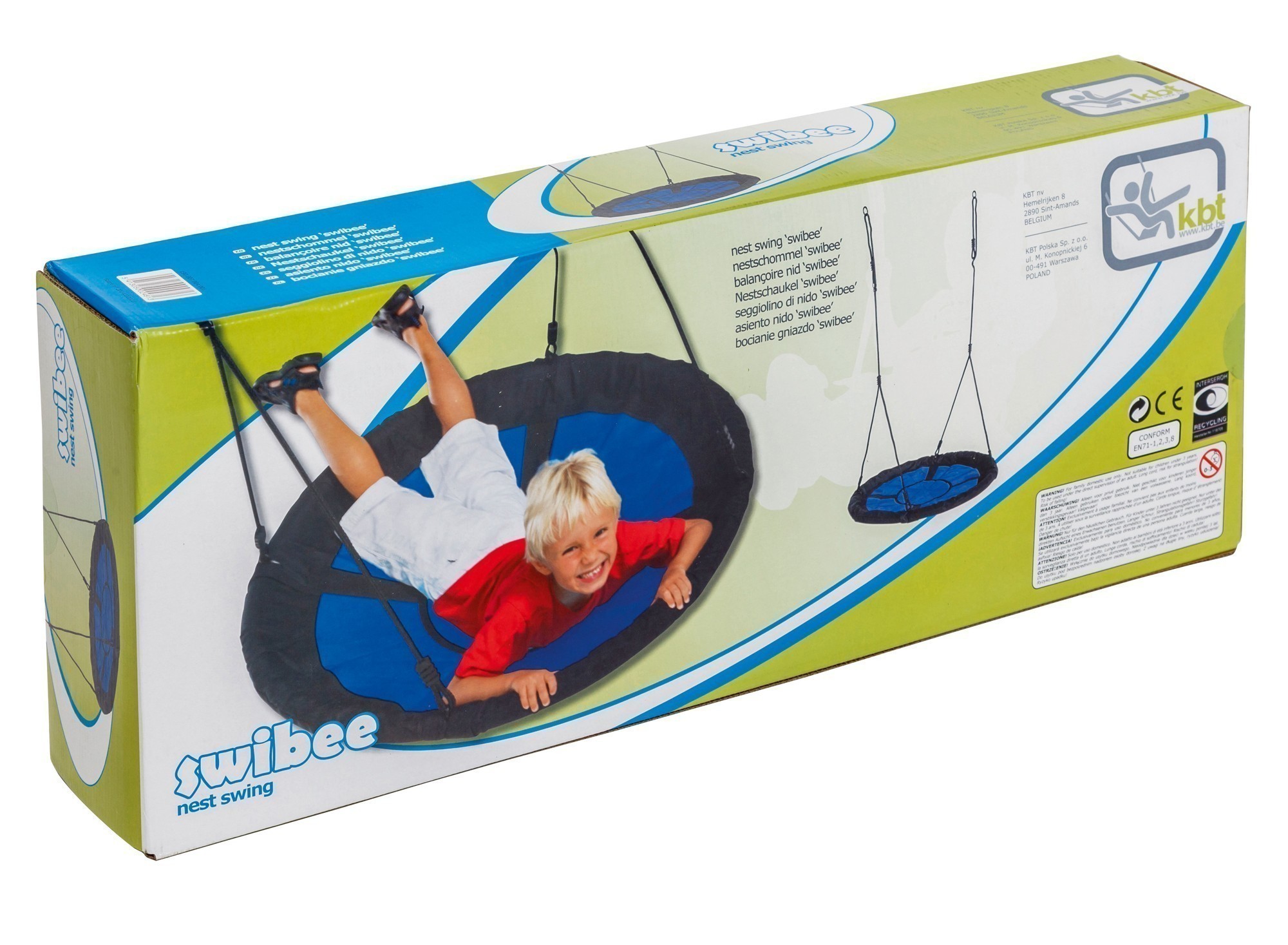 Nestschaukel swibee schwarz-blau Ø 98cm