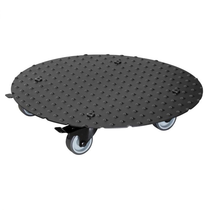 Multiroller Pflanzenroller Alu rund schwarz 380 mm für 150 kg