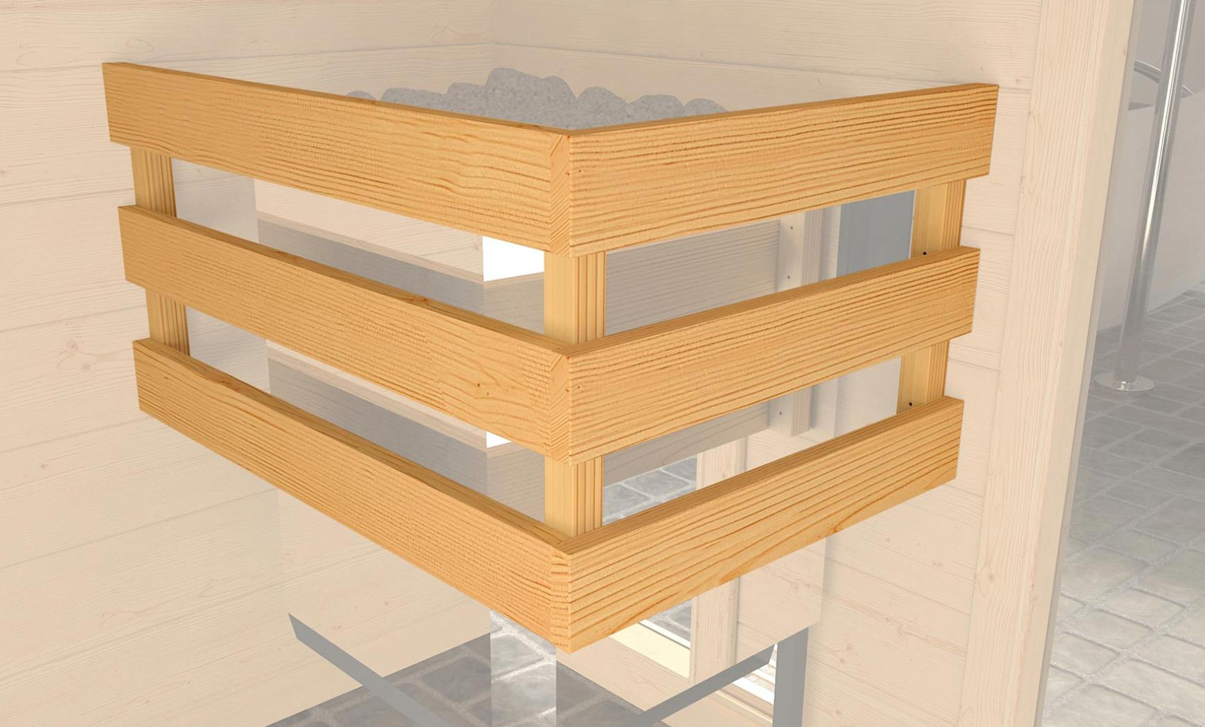 Weka Premium Massivholzsauna Bergen 7,5 kW BioS Gr. 1.8 Weka Premium Massivholzsauna Bergen 7,5 kW BioS Gr. 1.8