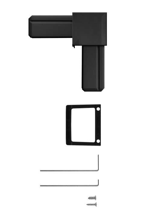 Eckverbinder Set für Fliegengitter System Premium Schellenberg anthraz