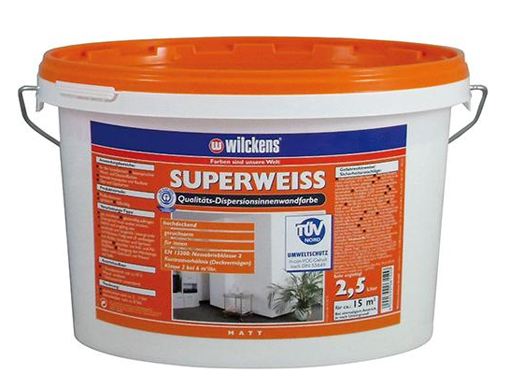 Wilckens® Dispersionsinnenwandfarbe superweiss matt 2,5L