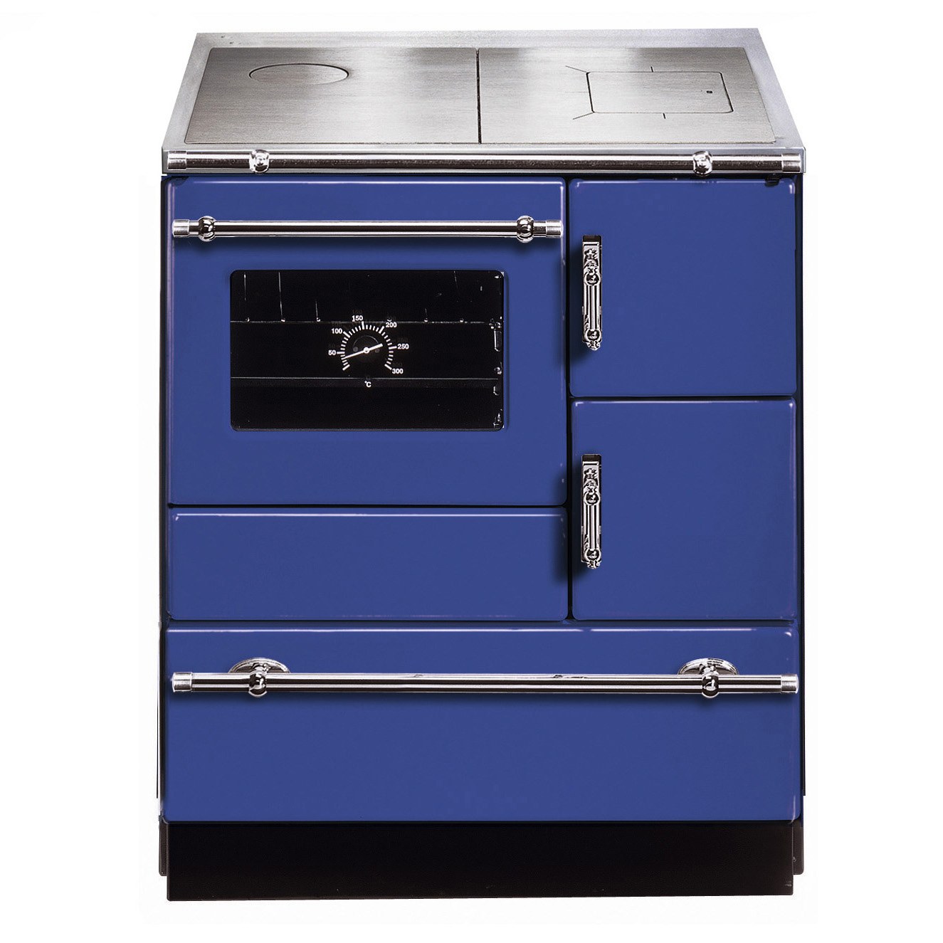 Wamsler K 128 CL 72 cm blau, links, Stahlplatte