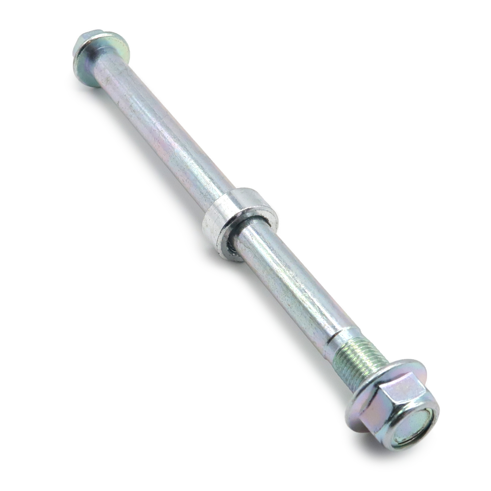 Rolektro Vorderradachse 18,5cm, mit Hülse und Mutter für Hero45/V2/V3