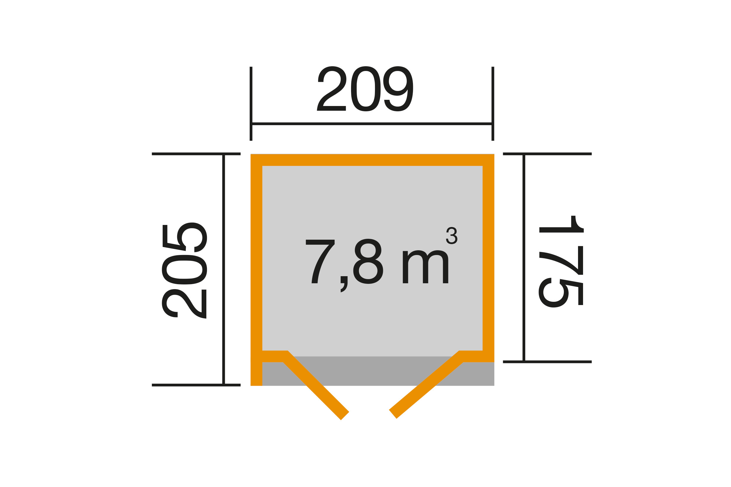 weka Designhaus 262 A, DT, natur