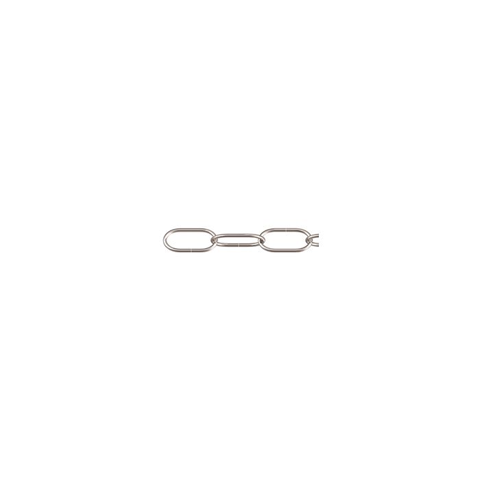 Uhrkette Nr. 2040 Stahl zinnfarben, 1 mm, Meterware