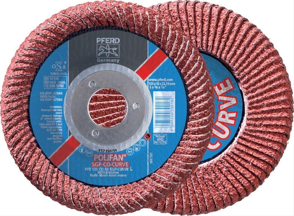 Fächerschleifsch. CURVE M125mm K 60 CO Pferd