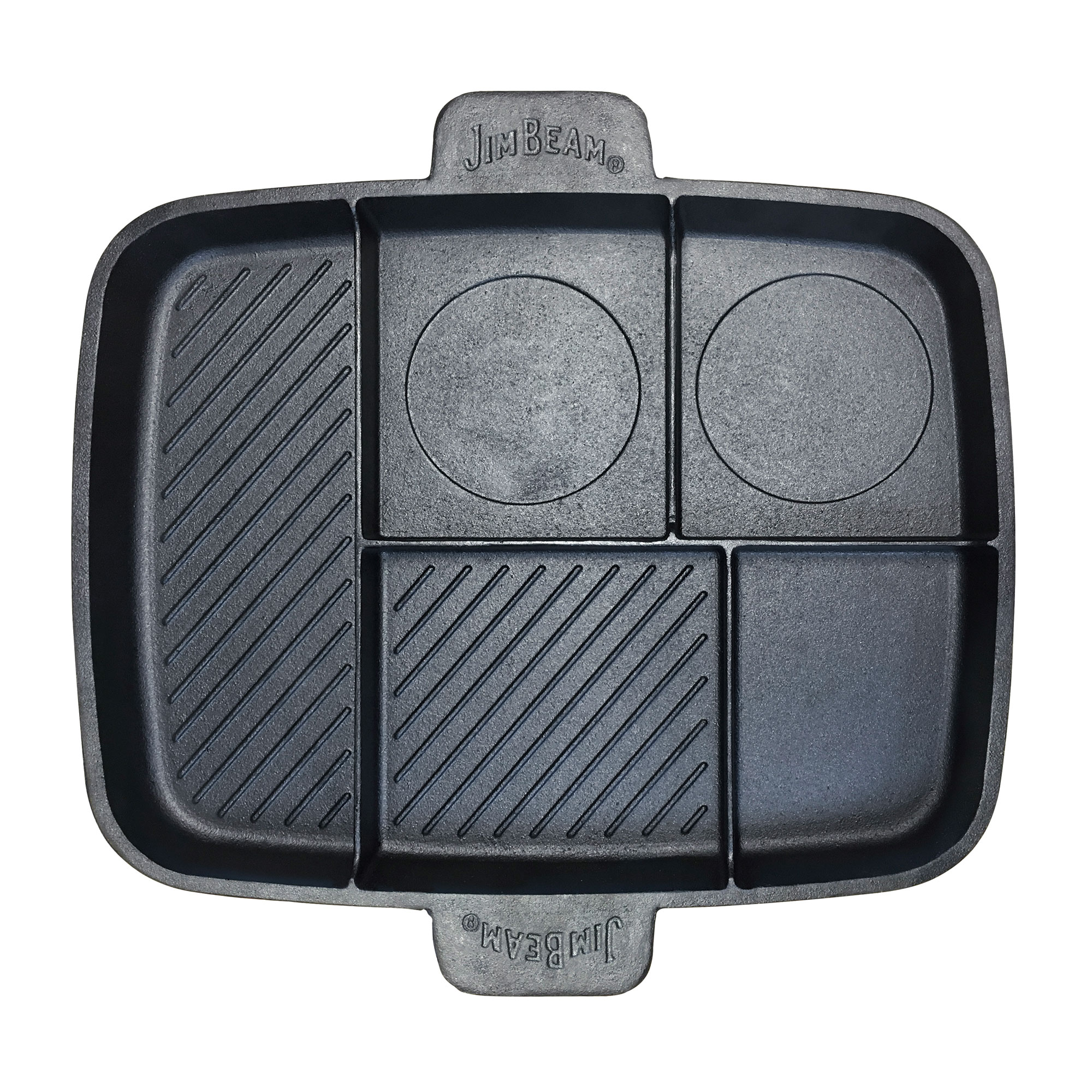 Jim Beam Grillpfanne gusseiserne Bratpfanne 5-in-1