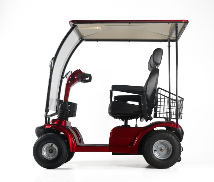 Seniorenmobil 2-Sitzer Vitale 4031X Max rot mit Dach