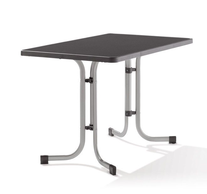 SIEGER Gartentisch Klapptisch 115x70cm Stahl Mecalit anthrazit
