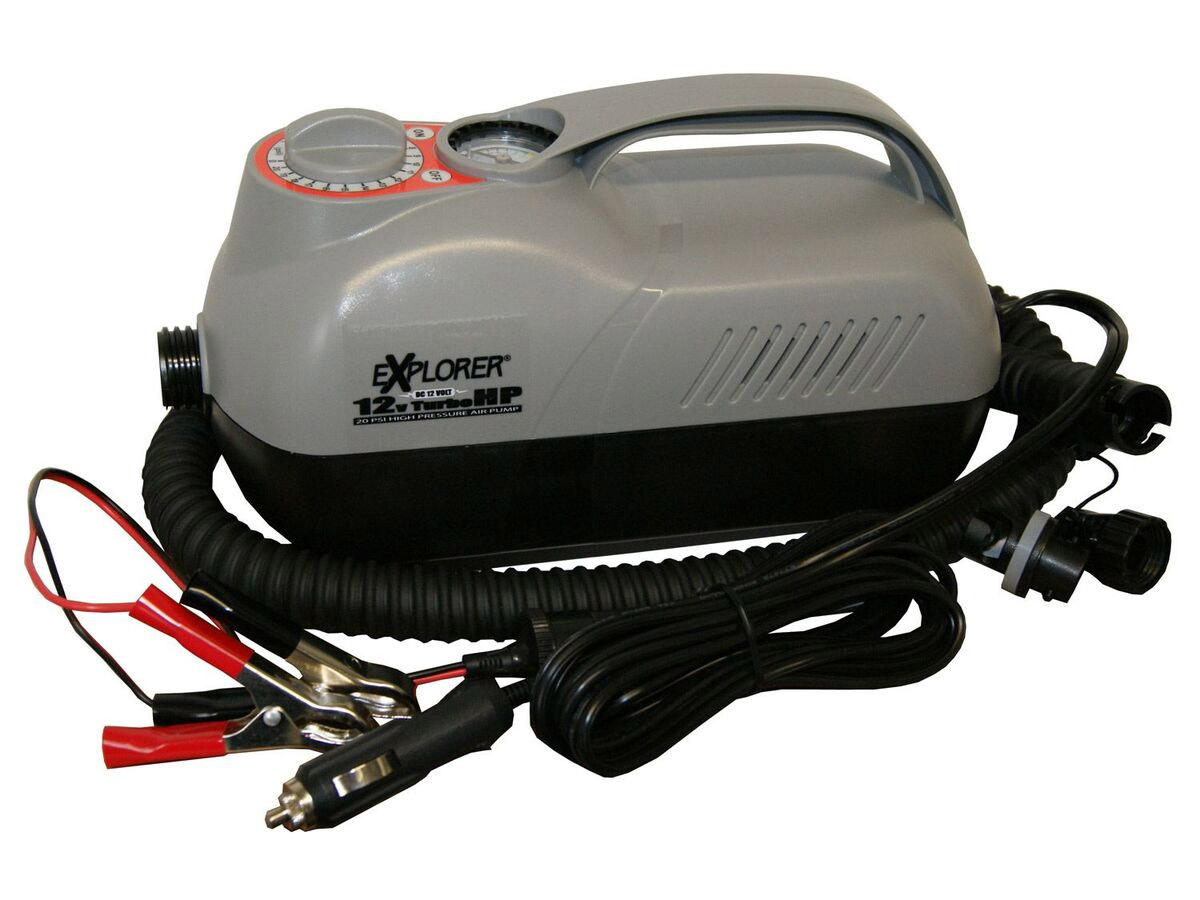 Explorer Pumpe 12V mit Manometer bis 20 PSI