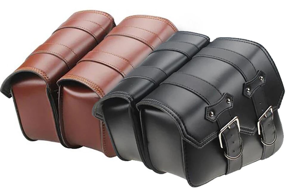 Motorrad Taschen Fahrradtaschen schwarz 2 Stück