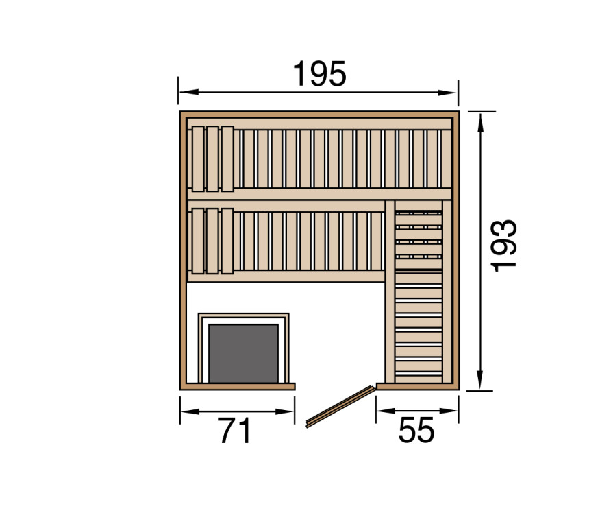Weka Sauna KEMI 7,5 kW OS GT Gr.4
