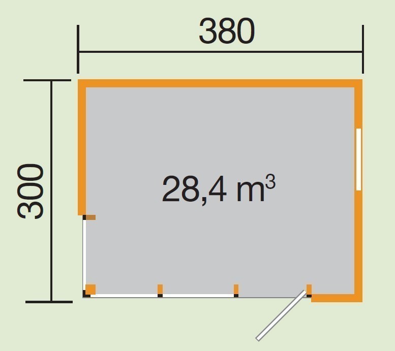 weka Designhaus Cubilis Gr.1, natur, 45 mm
