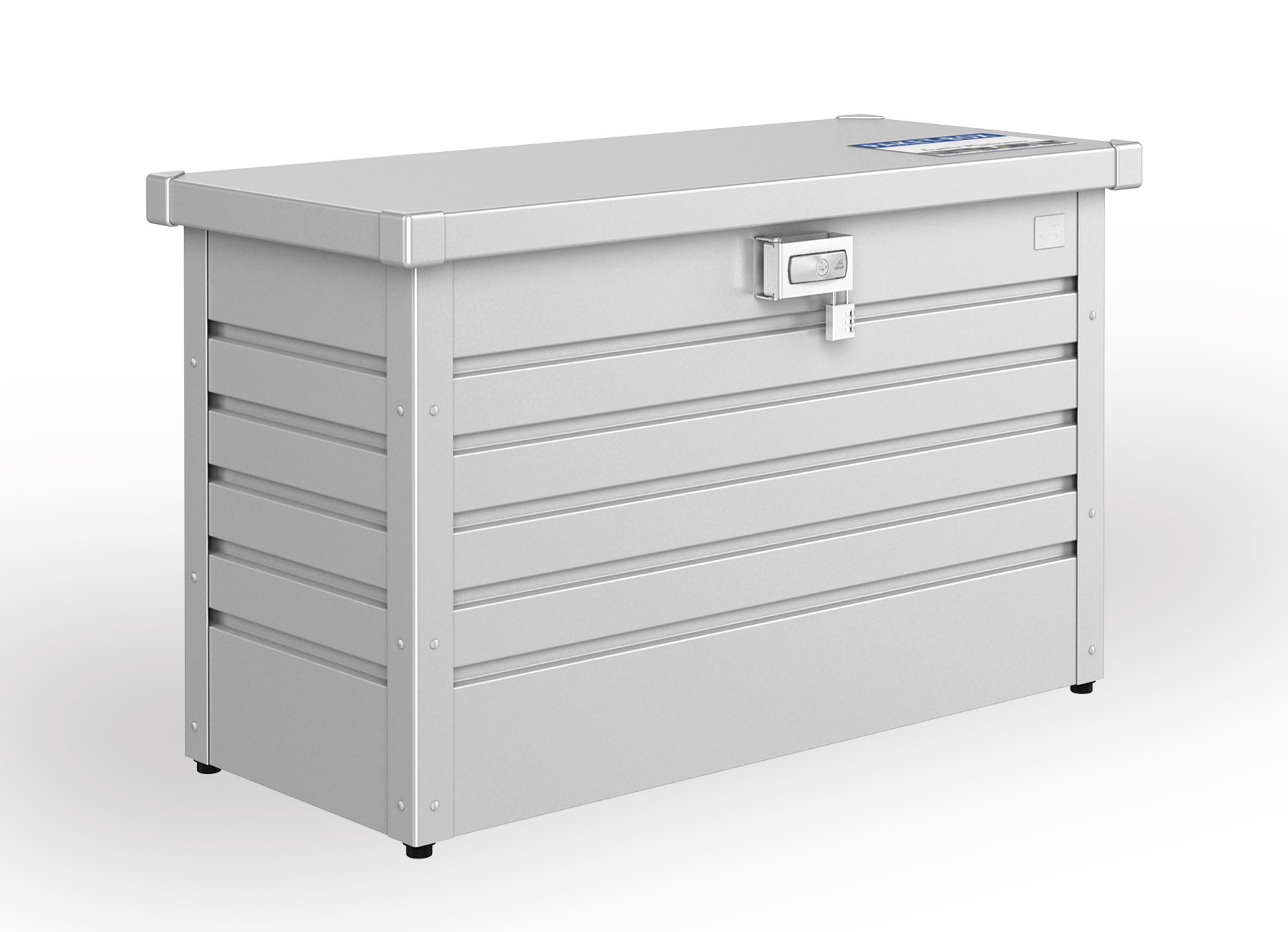 Paket-Box / Gartenbox Biohort 100 silber-metallic 101x46x61cm