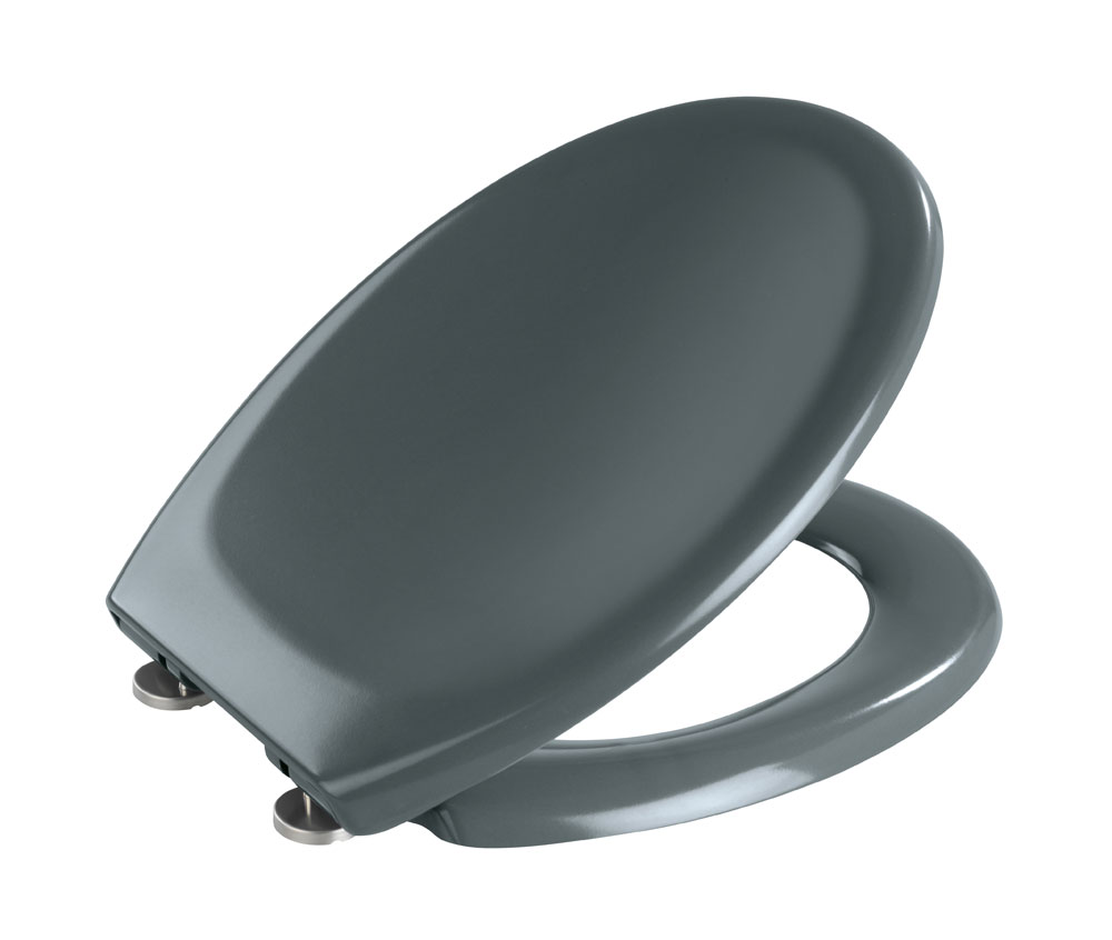 WC-Sitz Wenko Premium Ottana dunkelgrau Duroplas mit Absenkautomatik